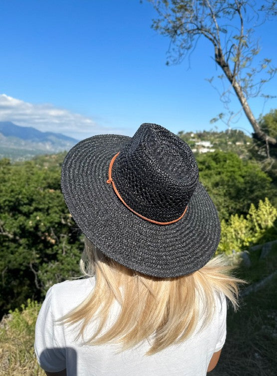 Straw Braided Flat Fashion Hat