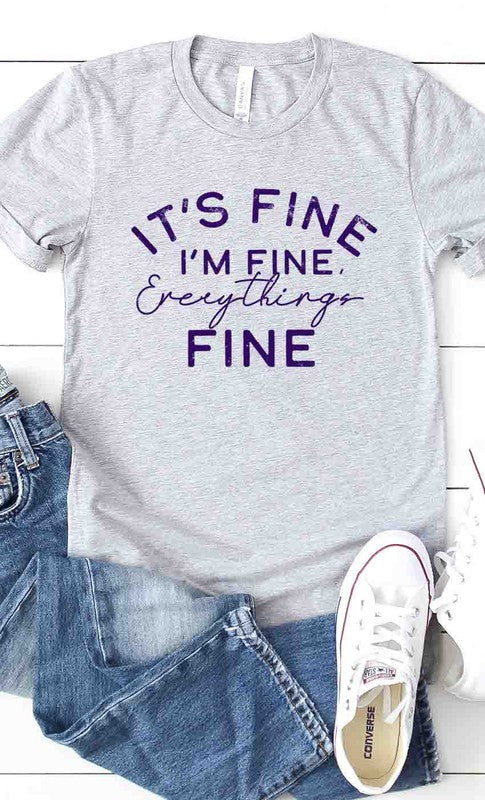 It's fine, i'm fine everything's fine tee PLUS