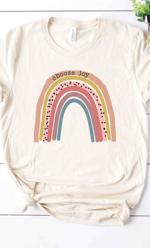 Choose Joy Rainbow graphic tee