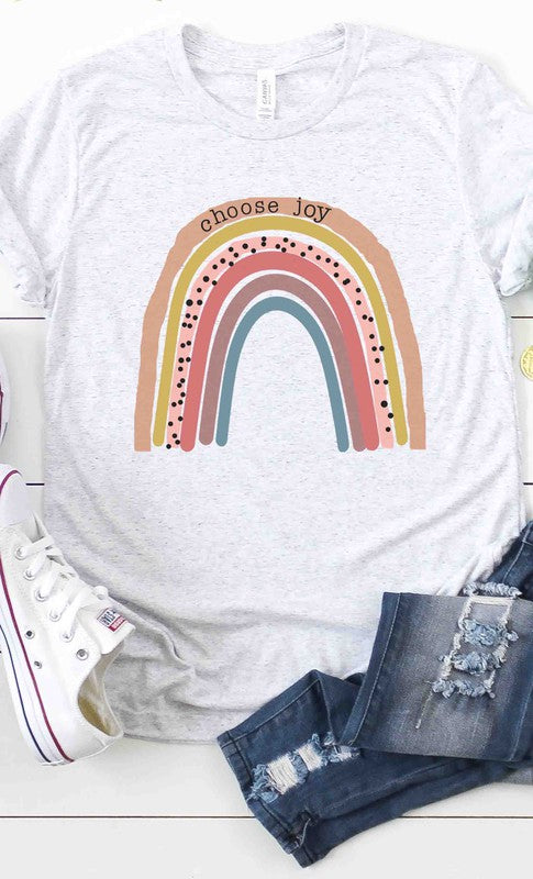 Choose Joy Rainbow graphic tee