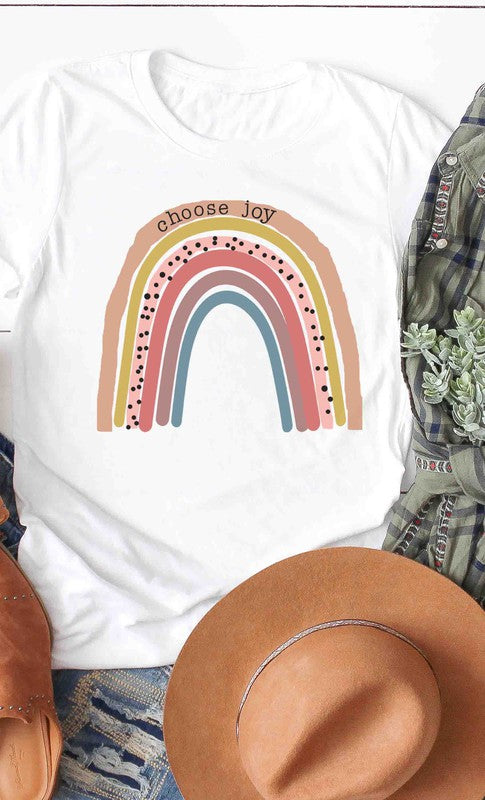 Choose Joy Rainbow graphic tee