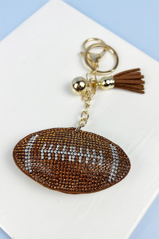 RHINESTONE TASSEL KEYCHAIN