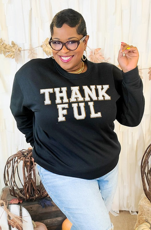 Thankful Ideal Chenille Sweatshirt