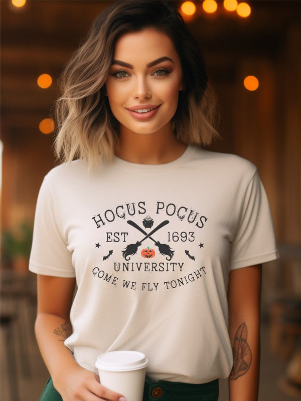 Hocus Pocus University Crew Neck Tee