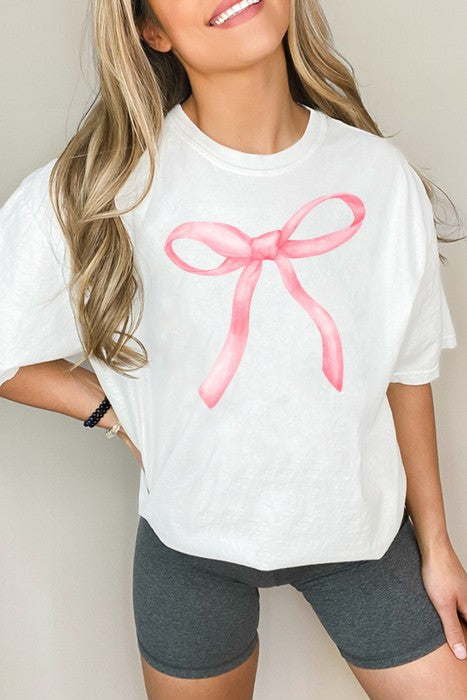 Trendy Bow Oversized Tee