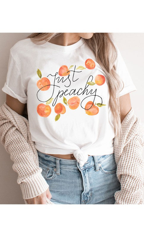 Vintage Just Peachy Graphic Tee PLUS