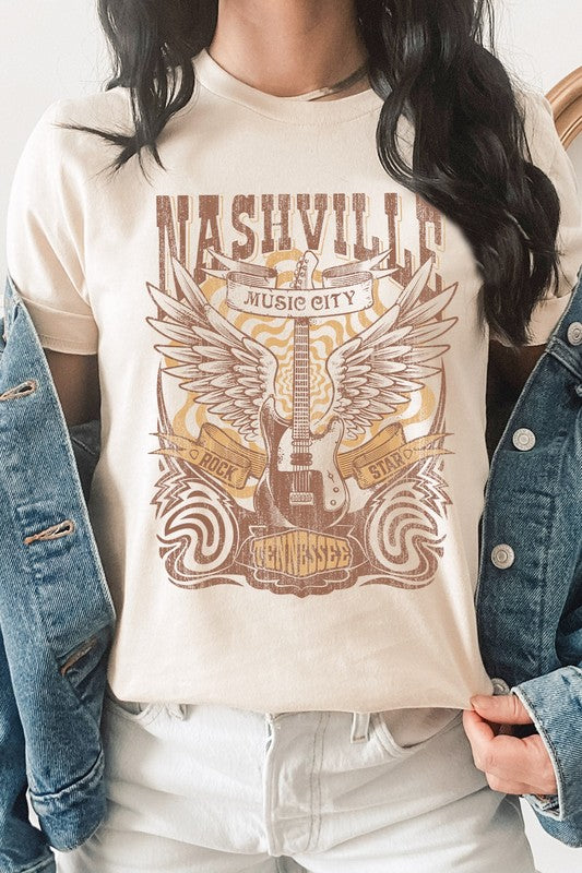 Nashville Tennessee Music City Country Graphic Tee