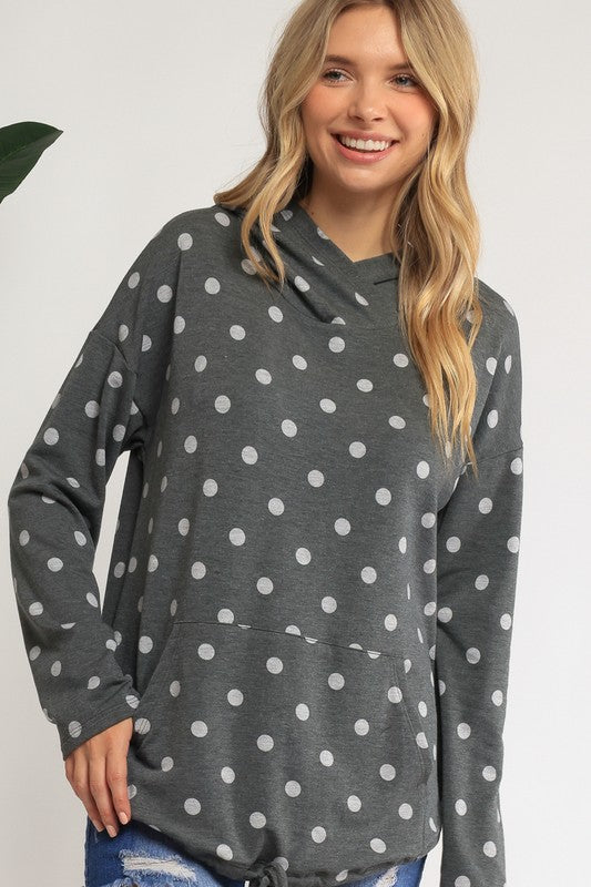 POKA DOT PLUS SWEATSHIRT