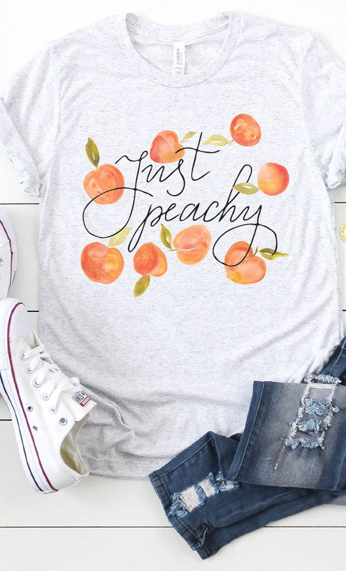 Vintage Just Peachy Graphic Tee PLUS