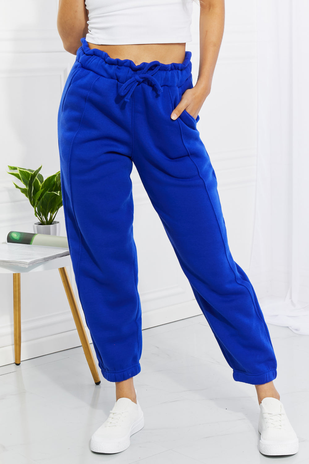 Zenana Full Size Can't St0p Me Waist Joggers